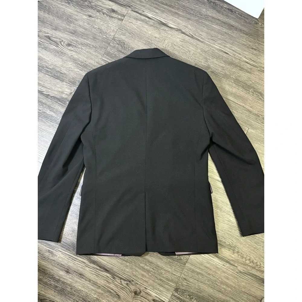 INC International Concepts Men Slim Fit Blazer Jacket Black Purple Lining Sz S⁠
